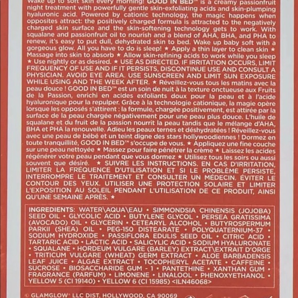 GLAMGLOW - Good In Bed - Passionfruit Night Cream - Picture 4 of 6